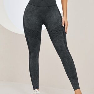 Seamless Scrunch Leggings – Black, Size XL